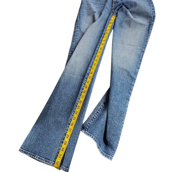 MOTHER The Kick It Jeans in Tequila Sunrise, Cotton, Hi-Rise, Straight, Size 31 - Picture 7 of 12